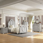 ACME Flora Gray Twin Bed (Poster) Model BD02204T