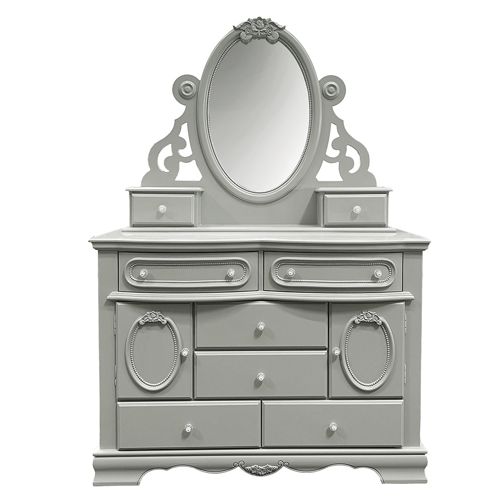 ACME Flora Gray Jewelry Mirror Model BD02206