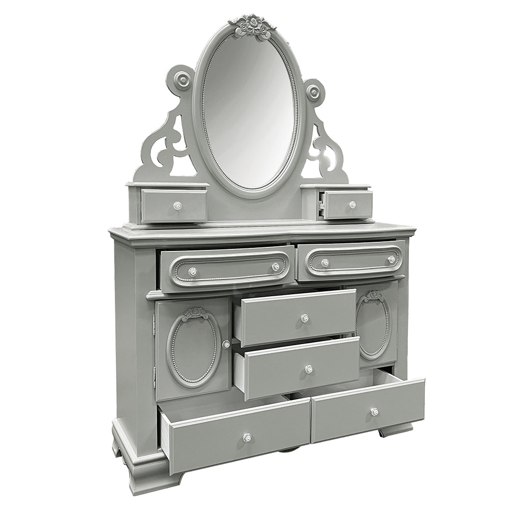 ACME Flora Gray Jewelry Mirror Model BD02206
