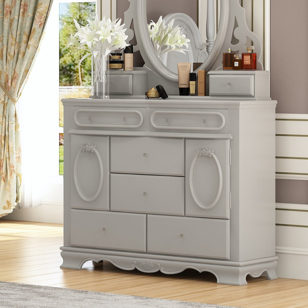 ACME Flora Gray Dresser with Door Model BD02207