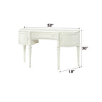 ACME Dorothy Ivory Vanity Desk with Mirror Model BD02271
