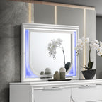 ACME Tarian Pearl White Mirror with LED Model BD02319