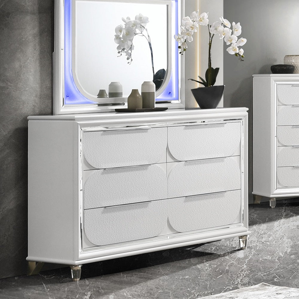 ACME Tarian Pearl White Dresser Model BD02320