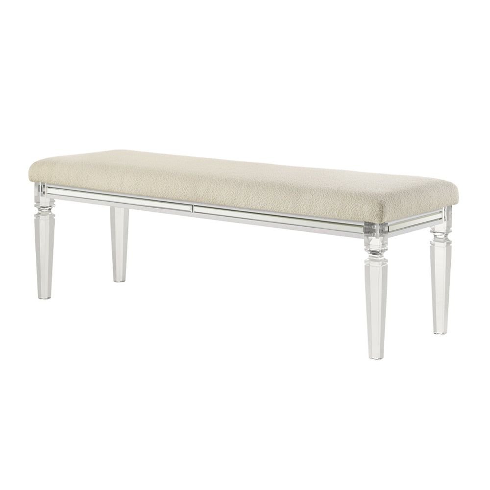 ACME Tarian Pearl White Bench Model BD02322
