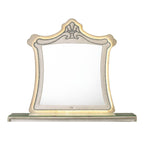 ACME Lucienne Beige Velvet Mirror with LED Model BD02337