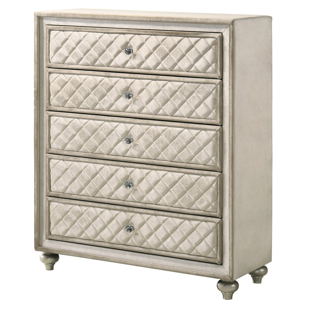 ACME Lucienne Beige Velvet Chest Model BD02339