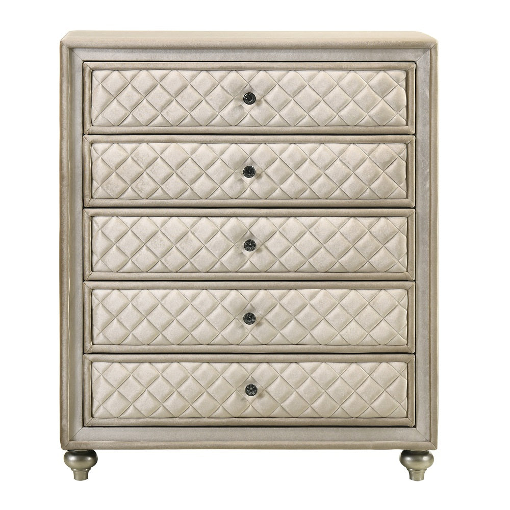 ACME Lucienne Beige Velvet Chest Model BD02339