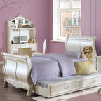 ACME Pearl Pearl White Full Bed (Sleigh) Model BD02426F