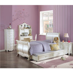 ACME Pearl Pearl White Full Bed (Sleigh) Model BD02426F