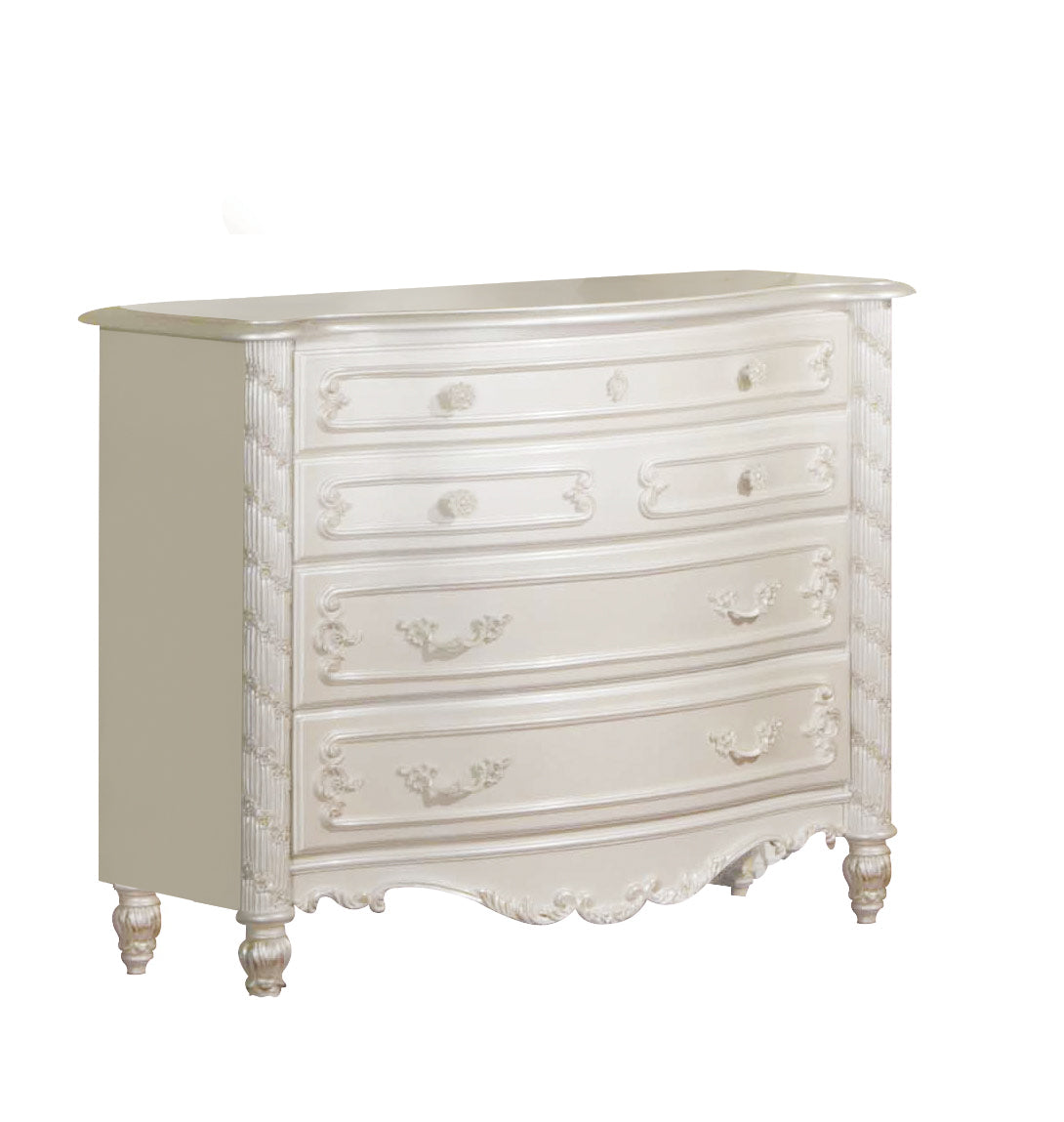 ACME Pearl Pearl White Dresser with 4 Drawers Model BD02435