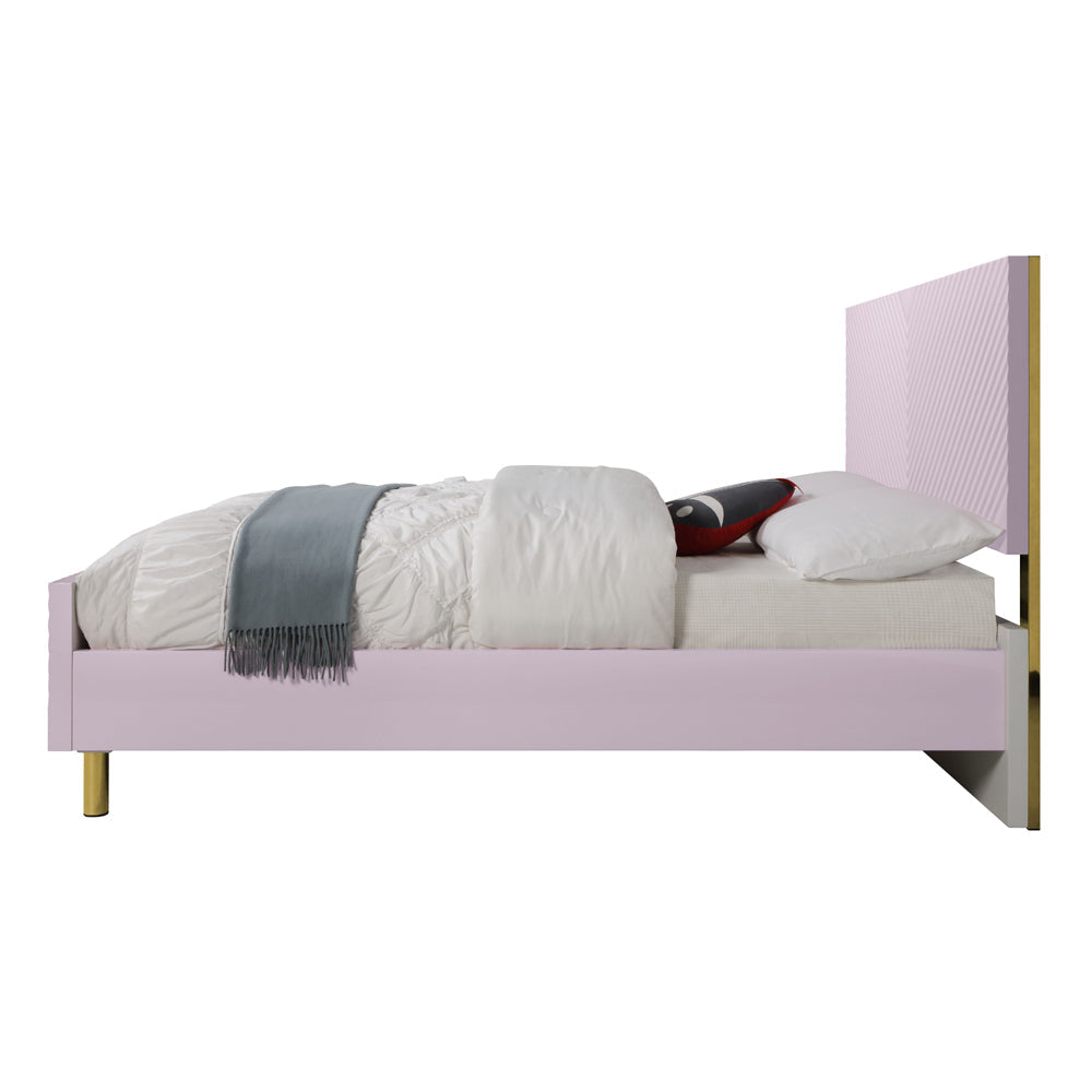 ACME Gaines Pink High Gloss Full Bed Model BD02660F
