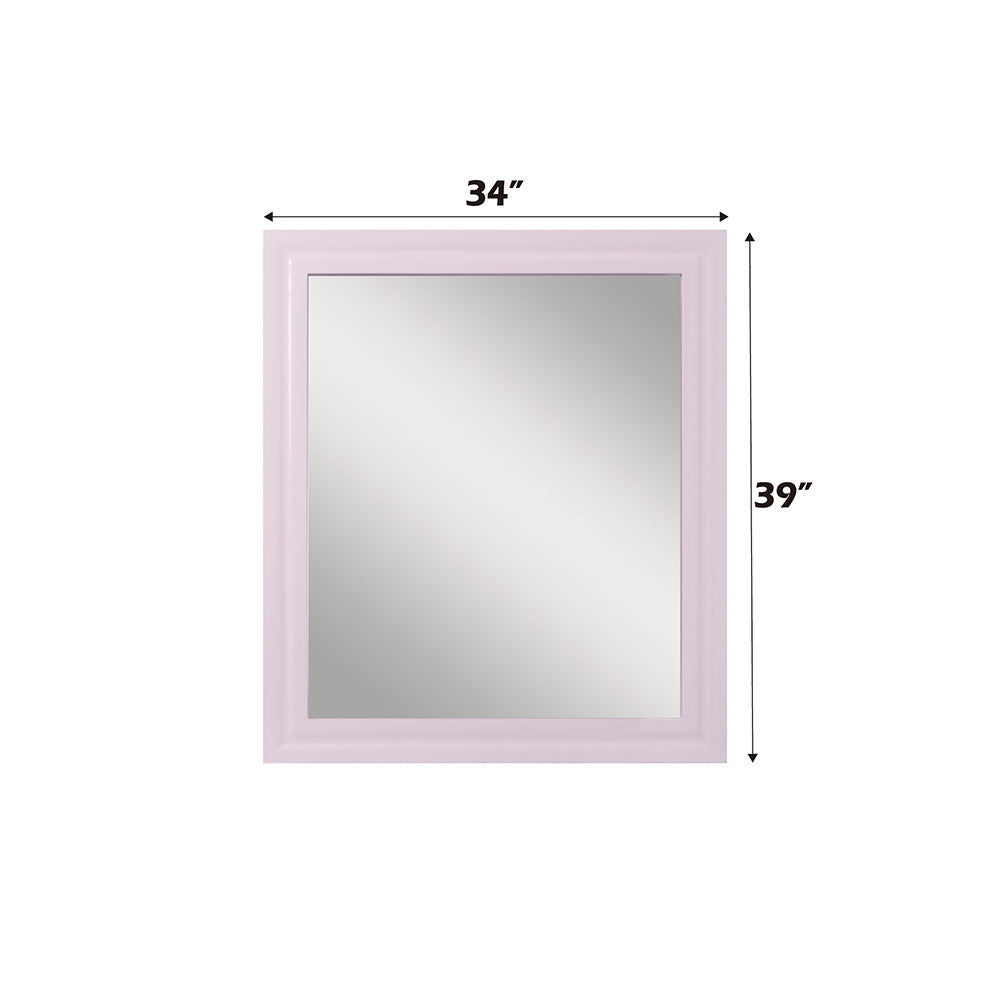ACME Gaines Pink High Gloss Mirror Model BD02664