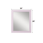 ACME Gaines Pink High Gloss Mirror Model BD02664