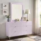 ACME Gaines Pink High Gloss Dresser Model BD02665