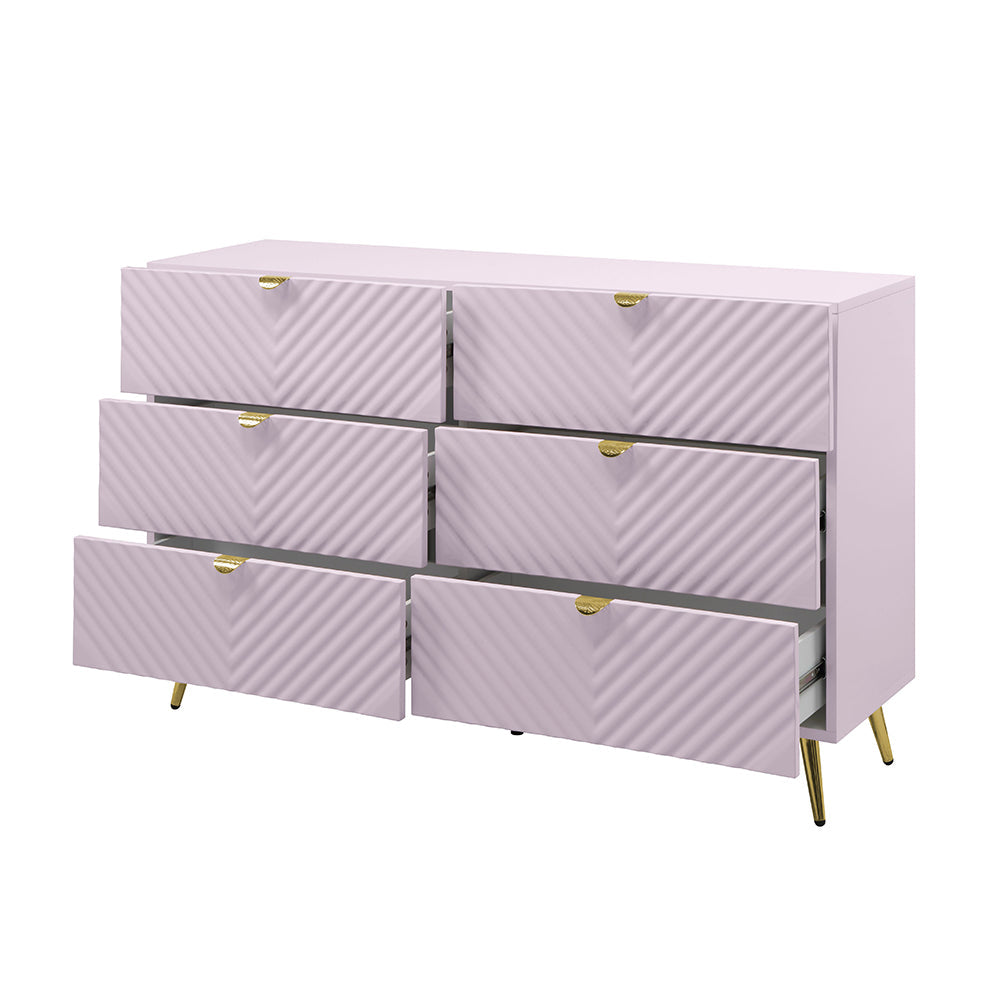ACME Gaines Pink High Gloss Dresser Model BD02665