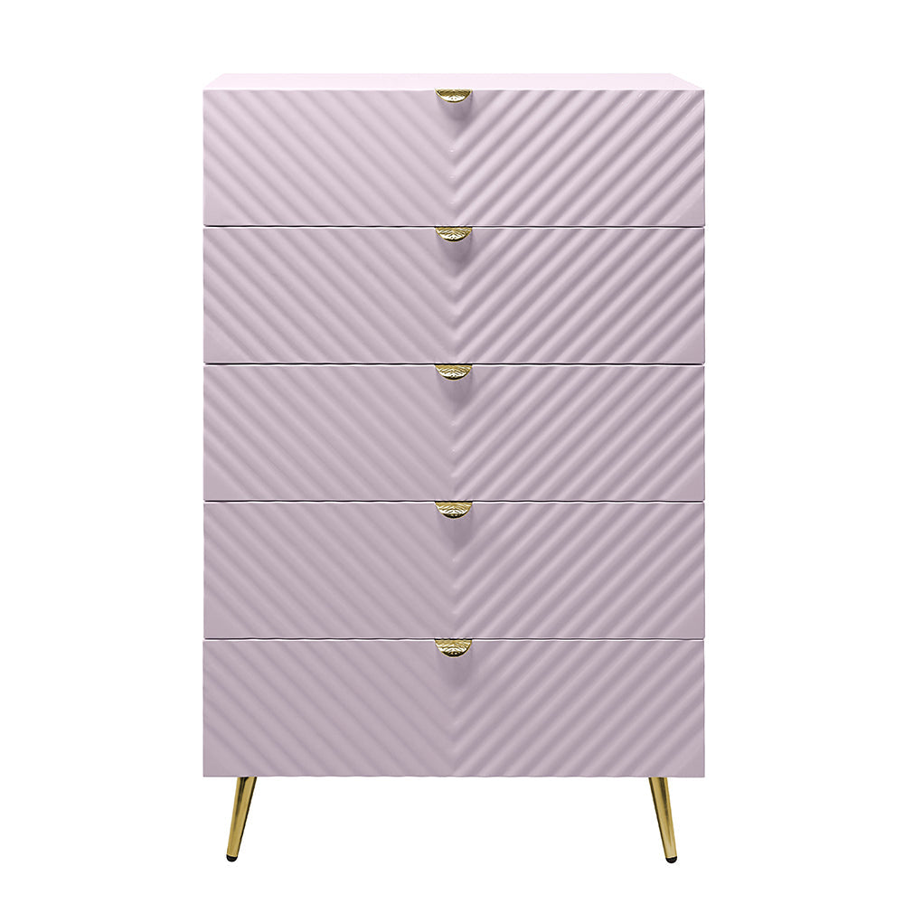 ACME Gaines Pink High Gloss Chest Model BD02666