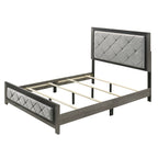 ACME Jehoram Gray Linen & Gray Queen Bed Model BD02722Q