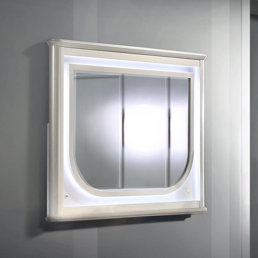 ACME Laveda Pearl White Mirror with LED Model BD03794