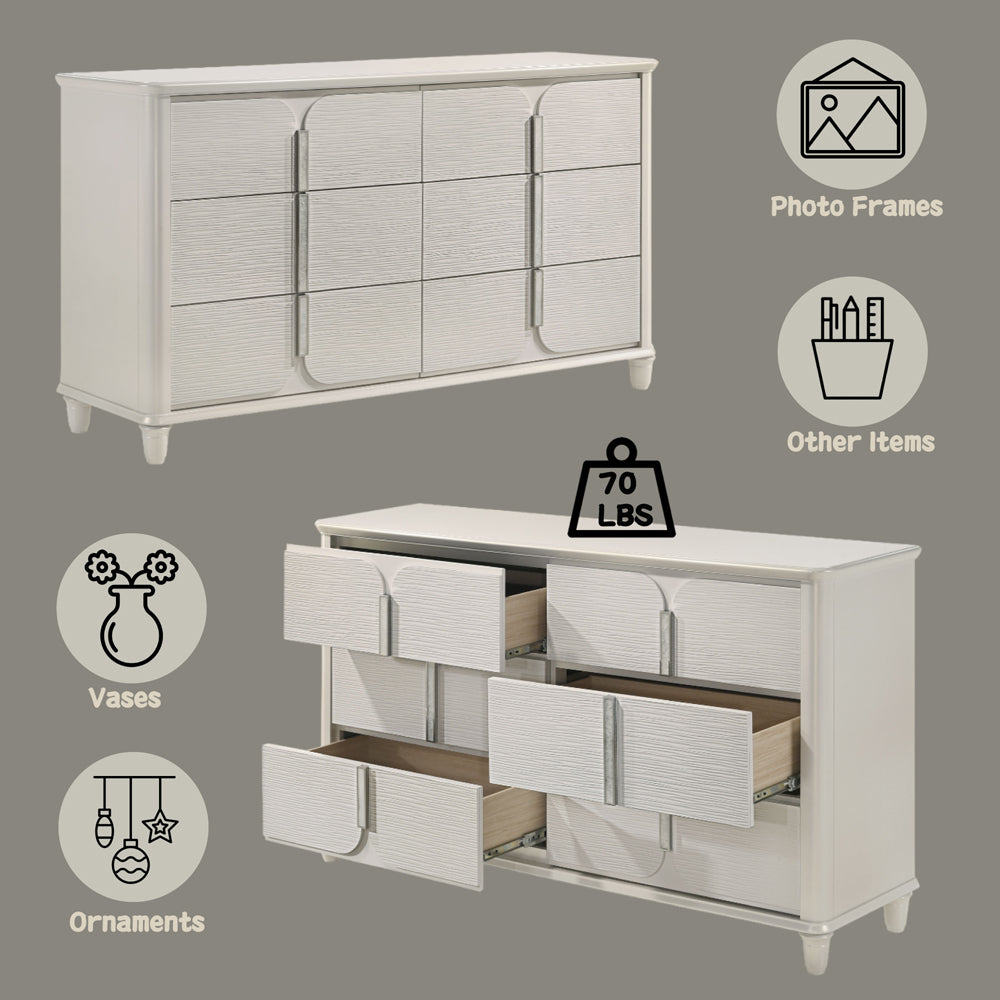 ACME Laveda Pearl White Dresser Model BD03795
