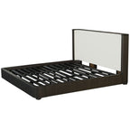 ACME Clayten Beige Linen & Espresso Eastern King Bed Model BD04091EK