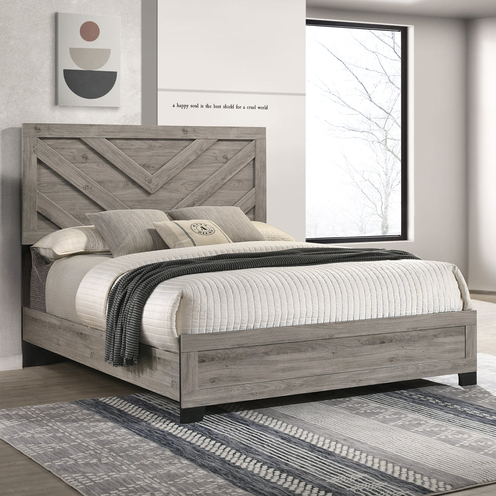 ACME Mari Light Gray Queen Bed Model BD04142Q