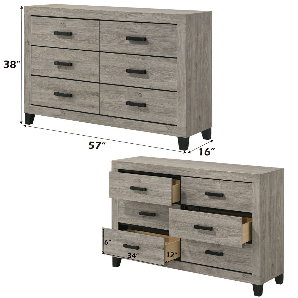 ACME Mari Light Gray Dresser Model BD04145