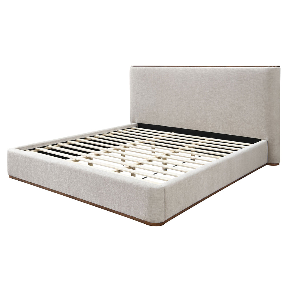 ACME Orane Gray Linen Queen Bed Model BD04582Q