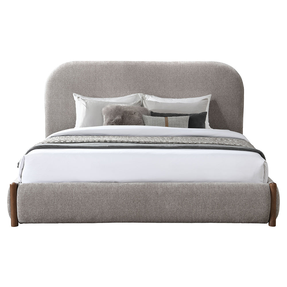 ACME Ollya Gray Linen Queen Bed with Storage Model BD04592Q