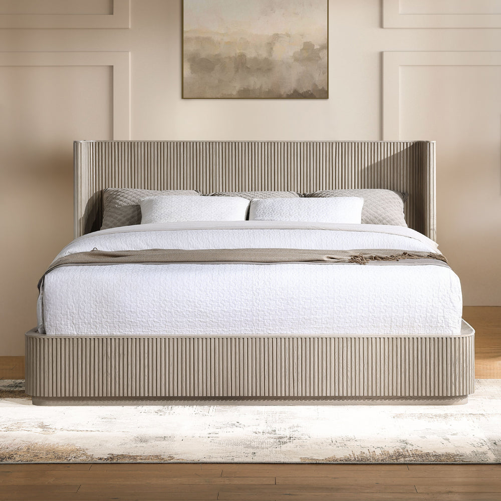 ACME Leanna Light Oak EK Bed Model BD05431EK