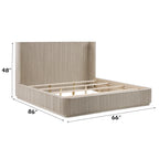 ACME Leanna Light Oak Queen Bed Model BD05432Q