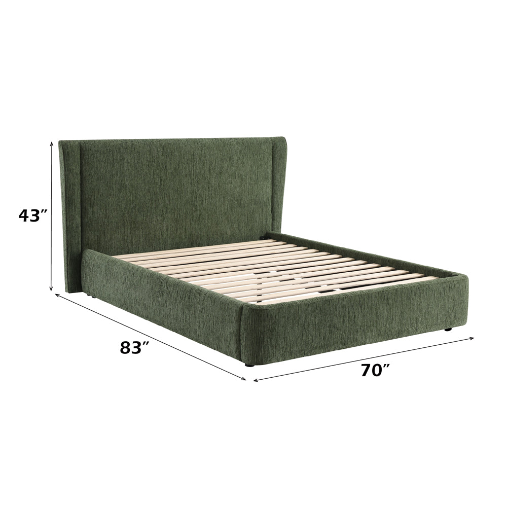 ACME Cheryl Dark Green Chenille Full Bed Model BD05450F