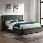 ACME Cheryl Dark Green Chenille Queen Bed Model BD05452Q