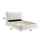 ACME Renee Aperol Beige Chenille Queen Bed Model BD05462Q