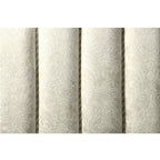 ACME Desiderius Beige Fabric Antique Gold & Hand Paint Brown Eastern King Bed Model BD20001EK