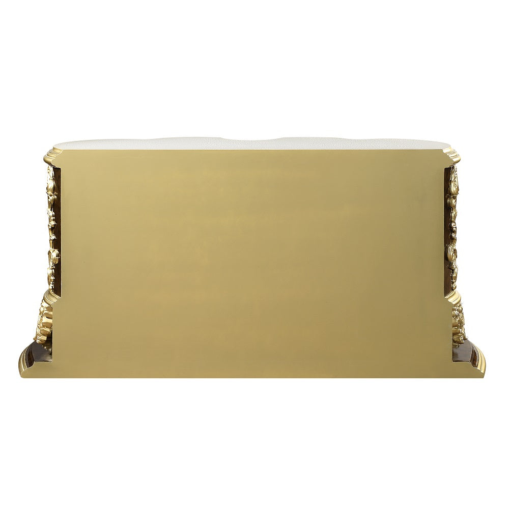 ACME Desiderius Antique Gold & Hand Paint Brown Dresser Model BD20005