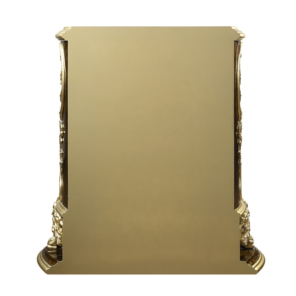 ACME Desiderius Antique Gold & Hand Paint Brown Chest Model BD20006