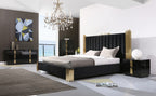 Modrest Token Modern Black & Gold Bedroom Set Model VGVCBD815-SET