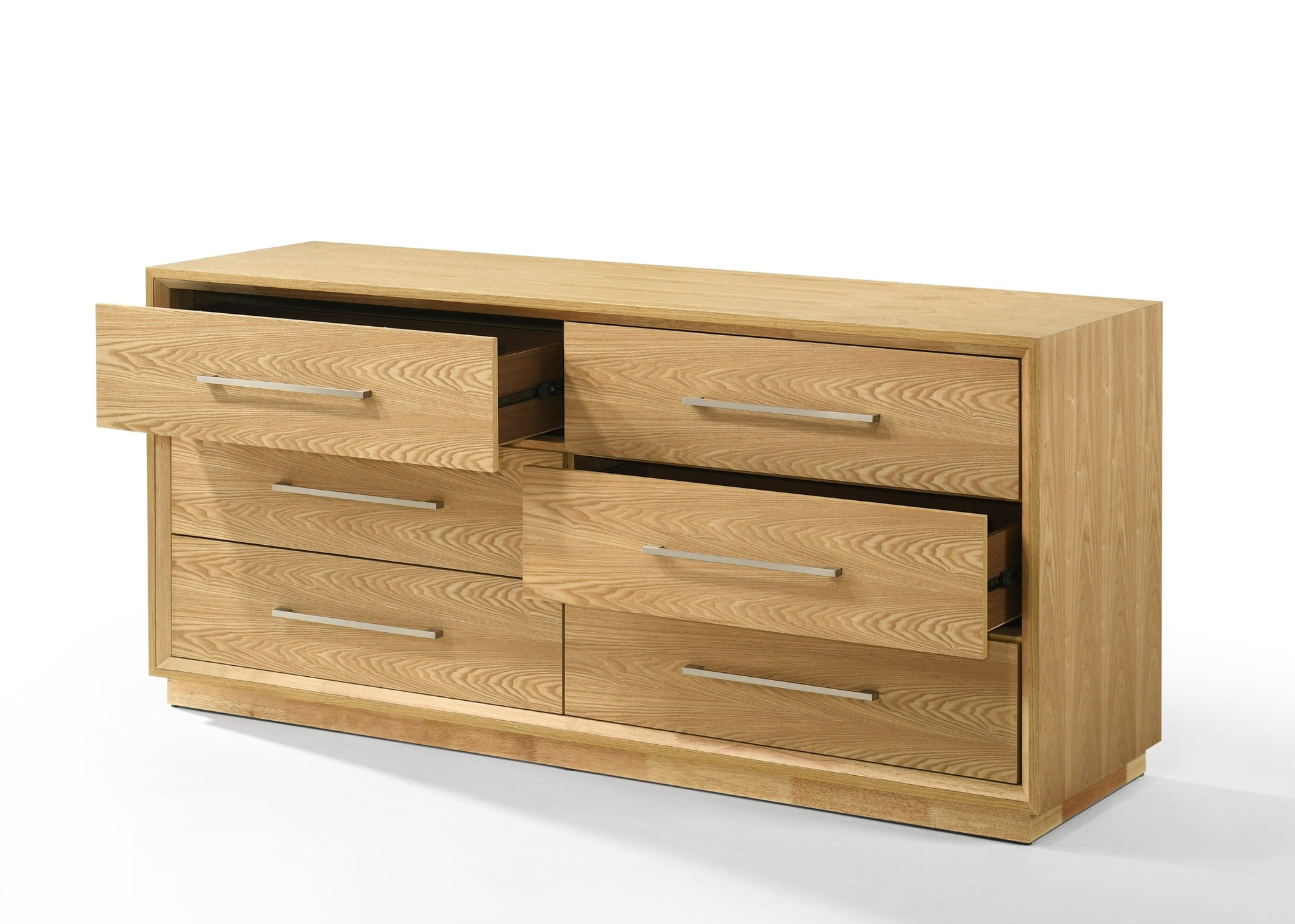 Nova Domus Santa Barbara Modern Grey Fabric & Natural Bedroom Set Model VGMABR-152-SET