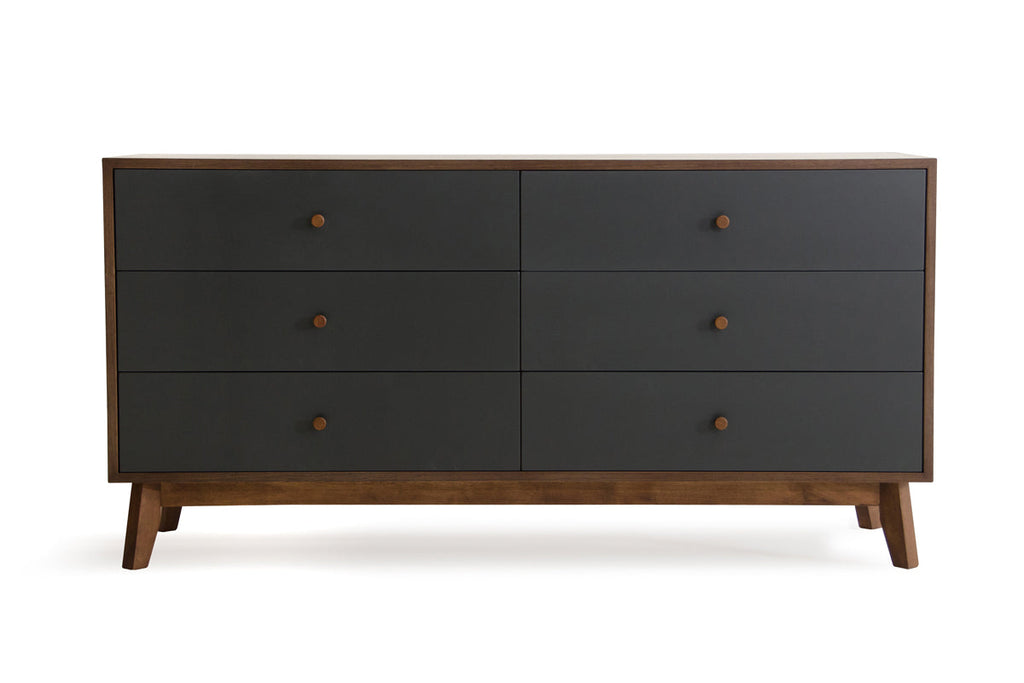 Nova Domus Dali Mid Century Grey & Walnut Dresser Model VGMABR-31-DRS