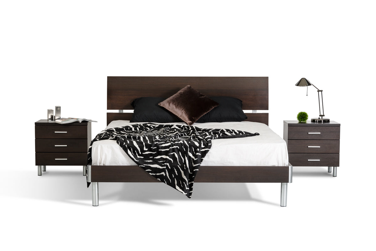 Lit Modrest Bravo Modern Wenge complet, modèle VGDEBRAVO-BED-WGE-FULL