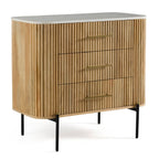 Modrest Cambridge White Marble & Mango 3 Drawer Dresser Model VGED-RID108312