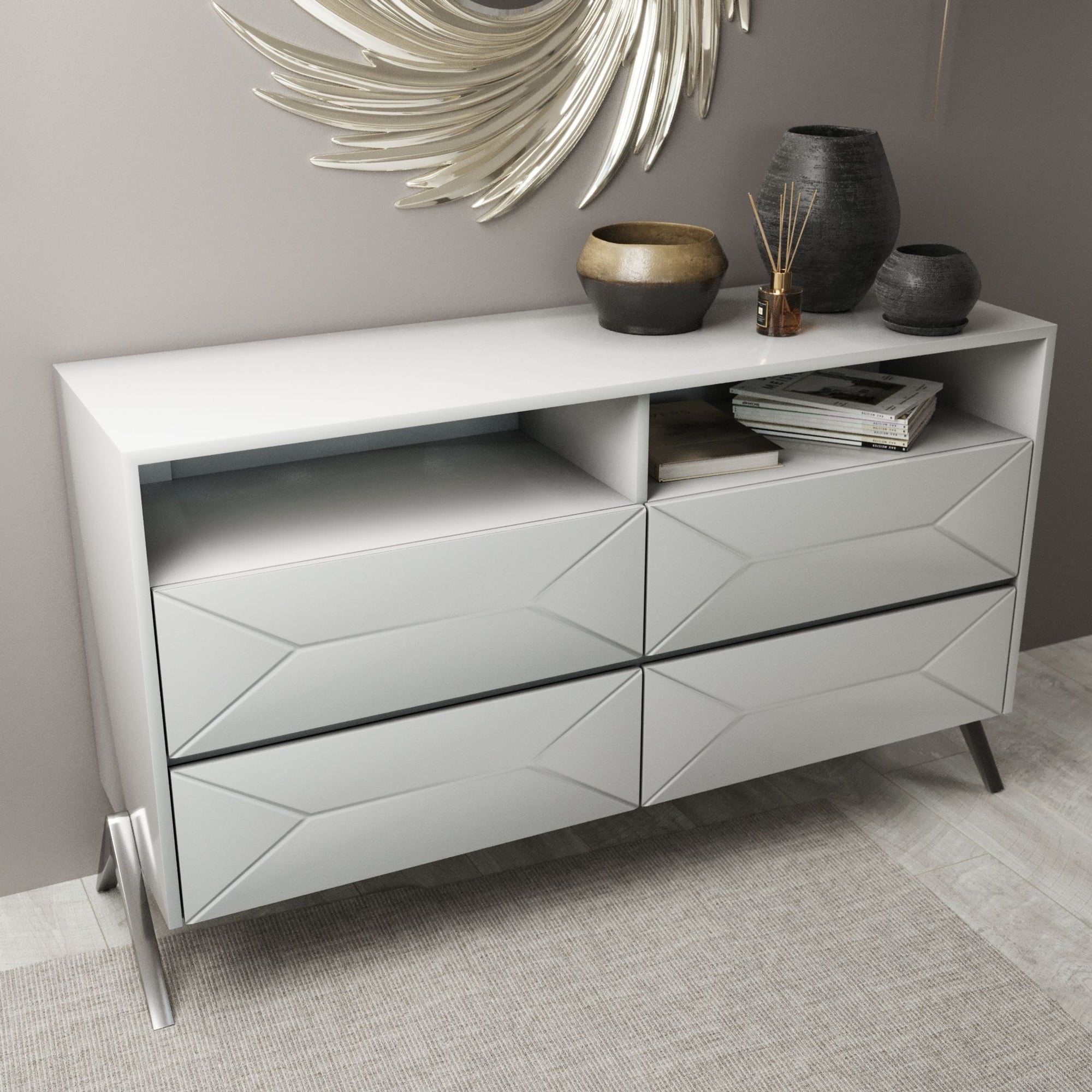 Modrest Candid Modern White Dresser Model VGVCJ1109-D
