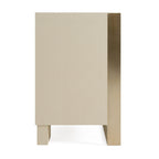 Nova Domus Cartier Modern Beige Shagreen And Brushed Brass Dresser Model VGVC-J-A002-M