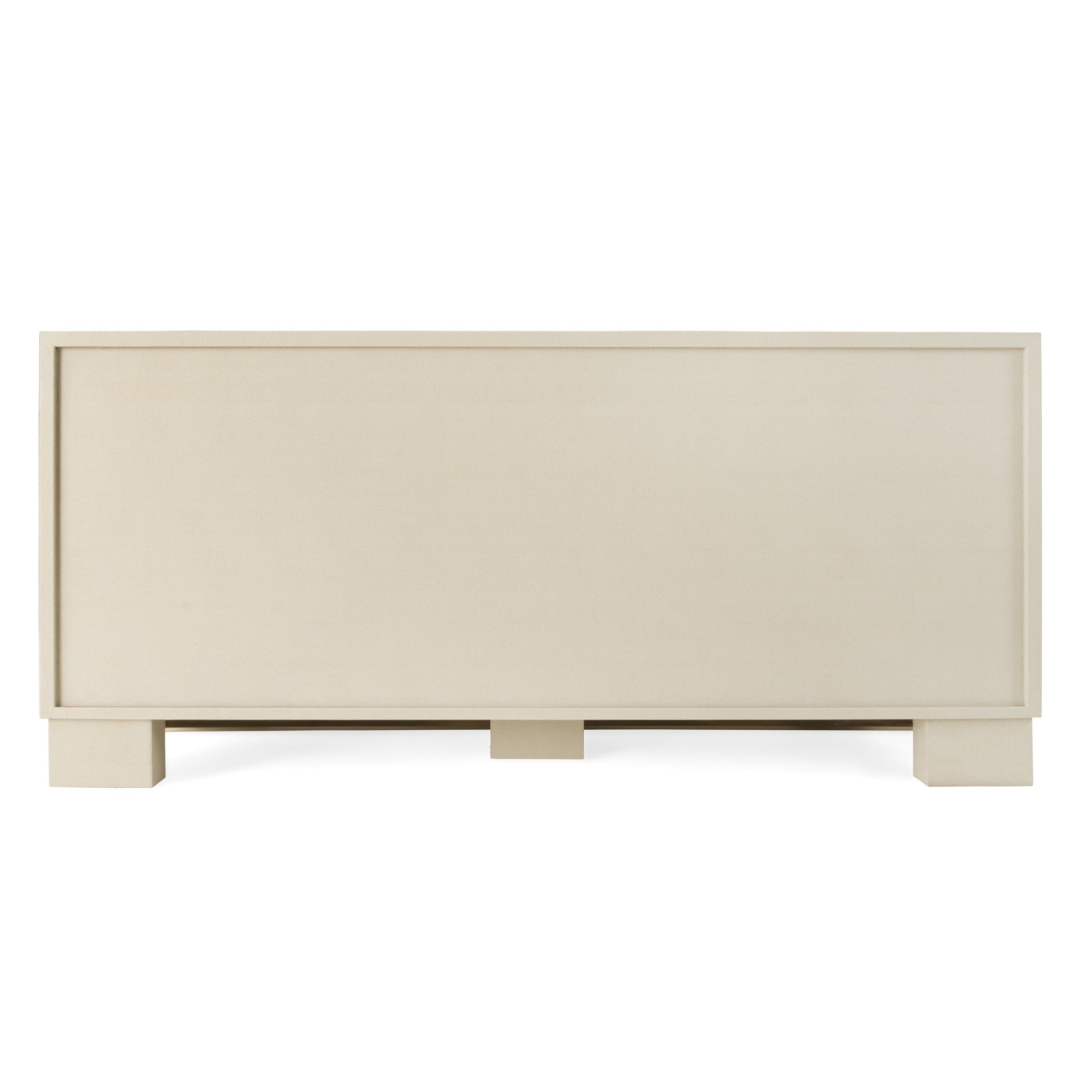 Nova Domus Cartier Modern Beige Shagreen And Brushed Brass Dresser Model VGVC-J-A002-M
