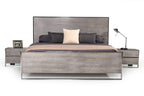 Modrest Charlene Modern Grey Elm & Stainless Steel 4 Piece Bedroom Set Model VGVC-CHARLENE-4PC-SET