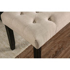 Furniture of America Alfred Antique Black/Ivory Rustic Bench Model CM3735IV-BN