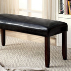 Furniture of America Brent Dark Cherry/Espresso Transitional Bench Model CM3984DK-BN