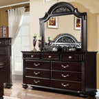 Furniture of America Syracuse Dark Walnut Traditional Dresser Model CM7129D