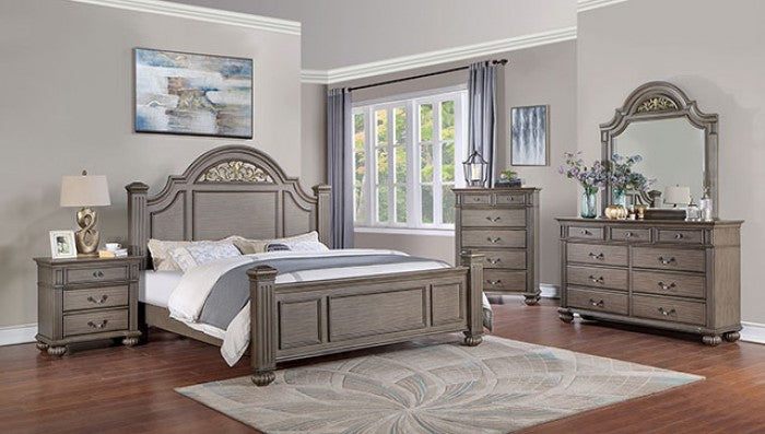 Furniture of America Syracuse Gray Traditional Dresser Model CM7129GY-D