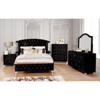 Commode Alzir Black Glam de Furniture of America, modèle FM7150BK-C